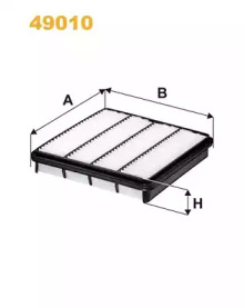 WIX FILTERS 49010 -  49010 ВОЗДУШНЫЙ ФИЛЬТР